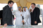 Sultan Bin Tahnoon in The Quay site inspection at Abu Dhabi Tourism Authority.