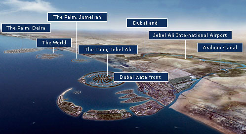 Dubai Waterfront - Bigger than Manhattan and Beirut - The world's largest waterfront development.