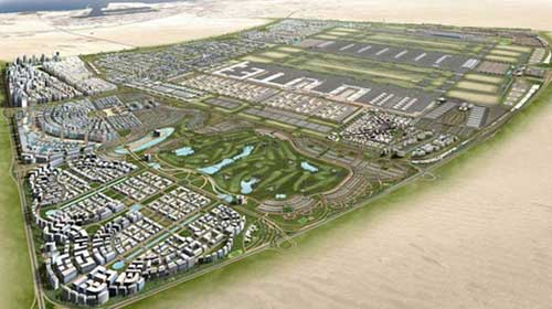 Dubai World Central - the US$ 8.2 billion international airport being built at Jebel Ali, Dubai.