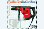 Postage stamp featuring Hilti combihammer now available in Liechtenstein.