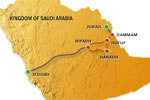 Russian Railways to build a 520 km rail line in Saudi Arabia.