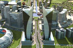 Twin Towers to be Tallest Structures in Worlds First Integrated Sports City.