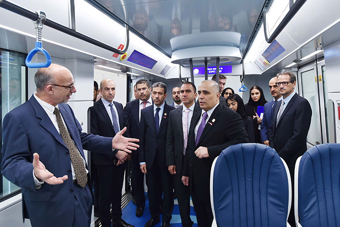 Alstom presents to RTA a full size train Mock-up for the Route 2020