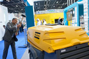 Atlas Copco showcases new generators and lighting masts at Middle East Electricity.