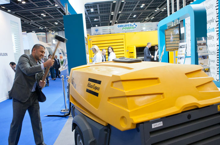 Dubai based industrial solutions provider Atlas Copco presented their latest range of portable generator sets and lighting masts at Middle East Electricity this week.