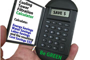 Cooling tower filtration energy savings and ROI calculator Cooling tower filtration energy savings and ROI calculator
