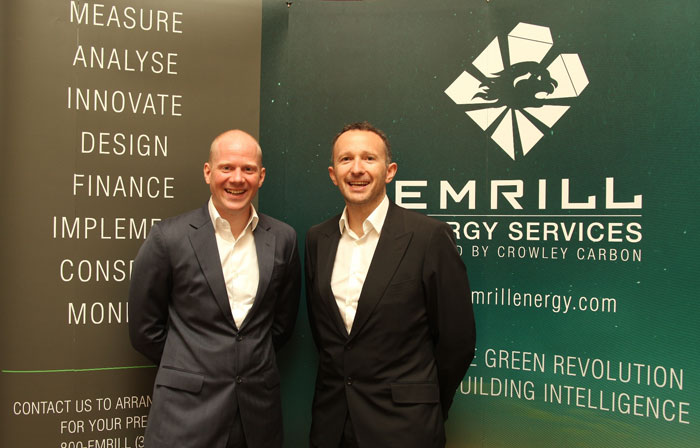 Ben Churchill, Managing Director Emrill and Norman Crowley, Chairman, Crowley Carbon at the press conference to announce the launch of Emrill Energy Services.