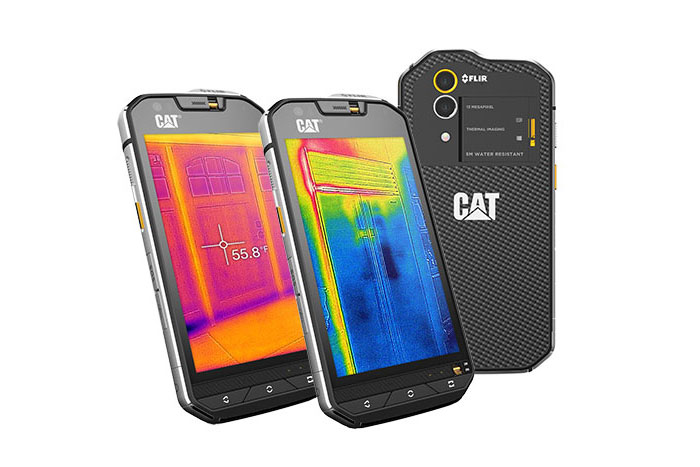 Cat S60; the world’s first smartphone with an integrated thermal camera, and the world’s most waterproof smartphone.