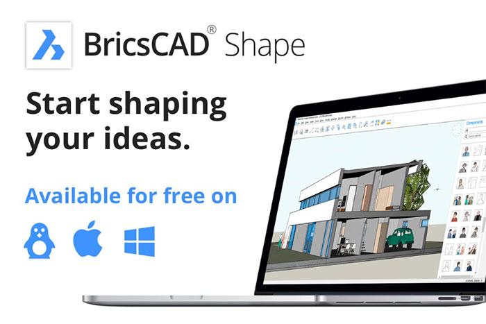 Free BricsCAD Shape now available for Linux, Mac and Windows