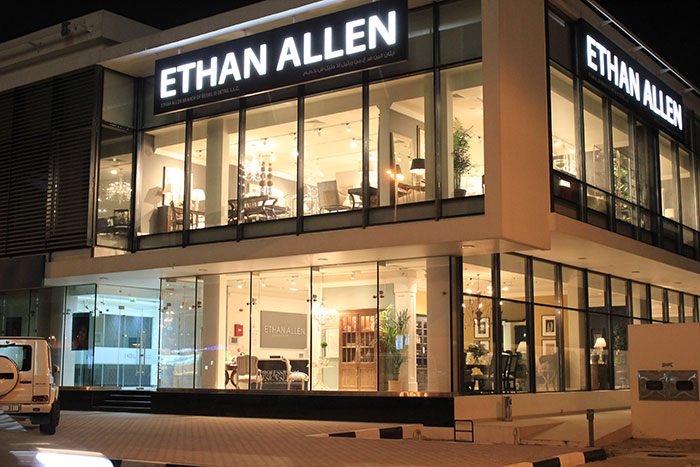 GLP fixtures light up the new Ethan Allen stores in Dubai