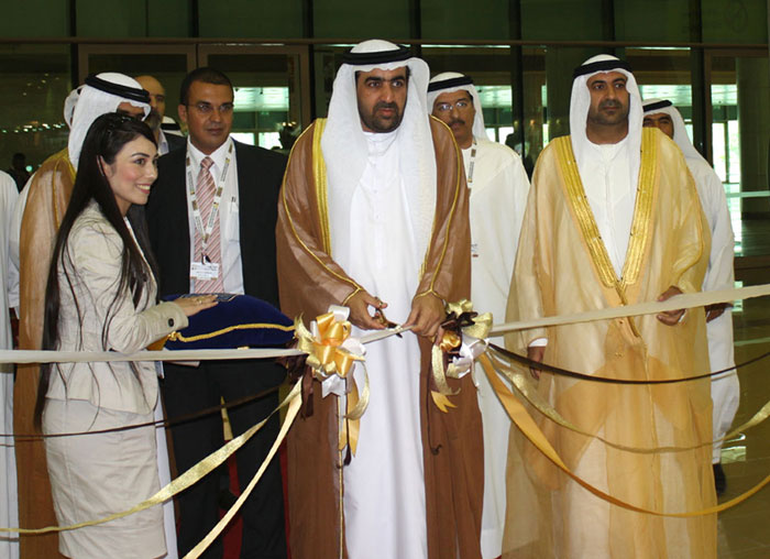 H.E. Dr. Rashed Bin Fahad, UAE Minister of Environment, inaugurates ‘Dubai WoodShow 2010’.