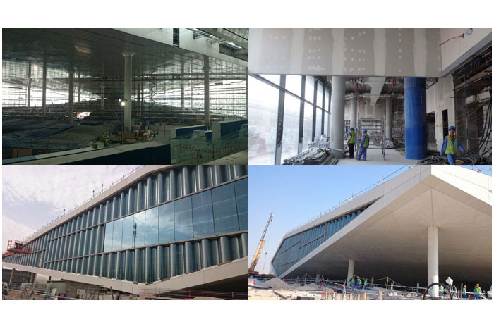 Knauf ASTM wall and ceiling systems at Qatar National Library