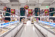 LEDs illuminate supermarkets.