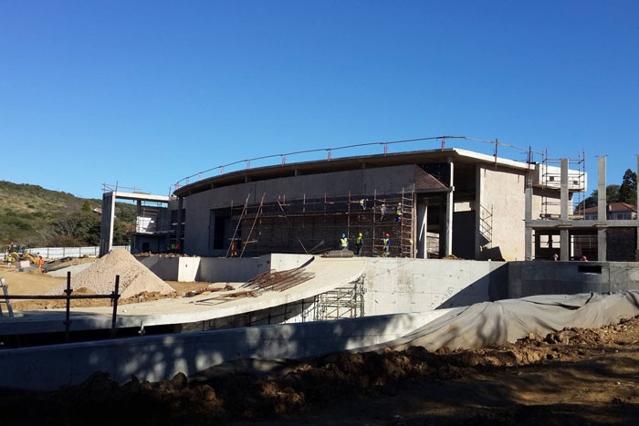 The National English Literary Museum, here under construction, is South Africa’s first “green” museum sanctioned by the Green Building Council of South Africa (GBSA).