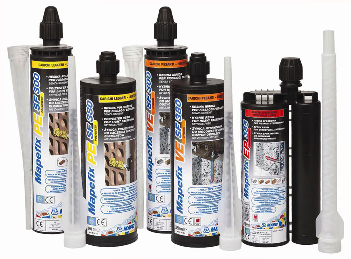 Mapei launch new Mapefix range of chemical fasteners at The Big 5 Show 2012