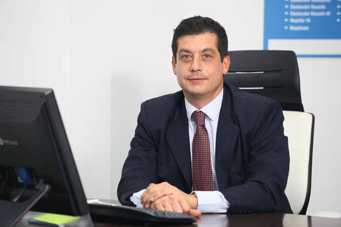 MAPEI unveils Ultralite S1, the 'greenest' locally manufactured adhesive at Big 5 exhibition. Stefano Iannacone, Managing Director, MAPEI.