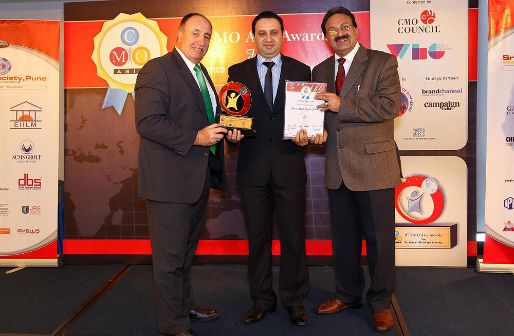 RAK Ceramics wins 'Best Brand Award' and 'Best Employer Brand Award' at CMO Asia Awards 2011.