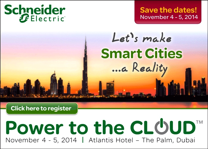 Schneider Electric's 'Power to the Cloud' Event Set to Boost Regional Smart Technology Deployments