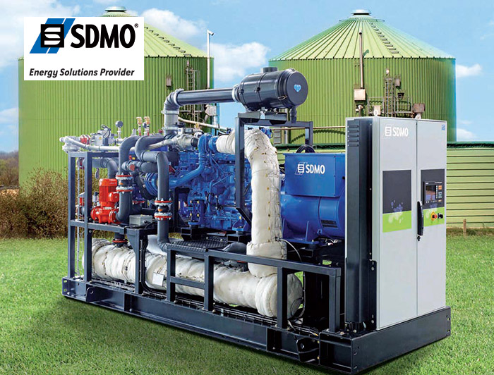 SDMO biogas generating sets - solutions to produce power and heat from biogas