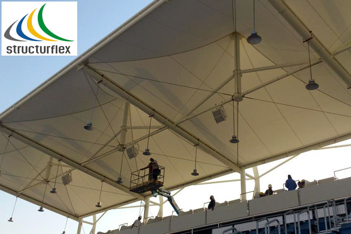 Structurflex Tensile Membrane at Al Gharrafa Sports Club, Qatar
