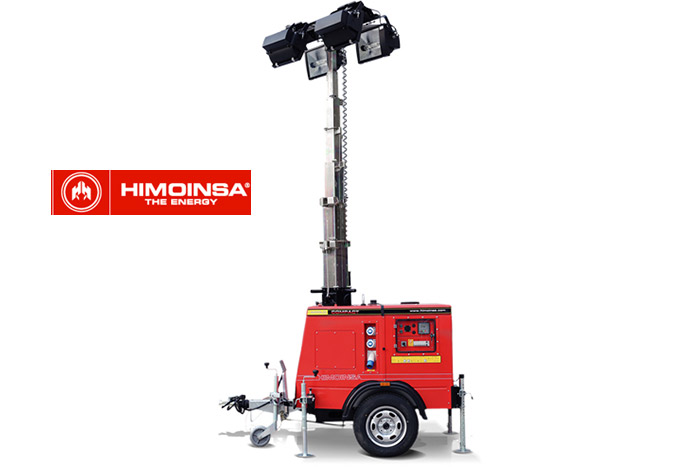 The HIMOINSA new lighting towers offer more autonomy, less consumption and easier transportability