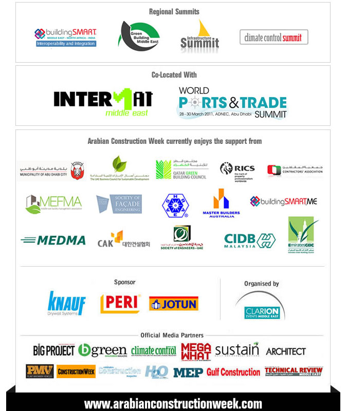 Visit the Middle East's international exhibition and global summits for sustainable and innovative construction.