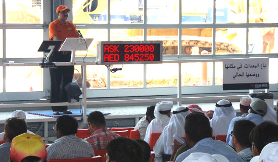 World's largest industrial equipment auctioneer to conduct first 'live' auction at big 5 PMV. Ritchie Bros. perfectly positioned to meet the the construction boom's increased equipment demand.