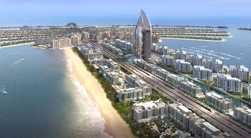 Nakheel has presented a revised design for the trunk of The Palm Jumeirah masterplan.