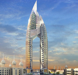 Trump International Hotel & Tower in Dubai, UAE.