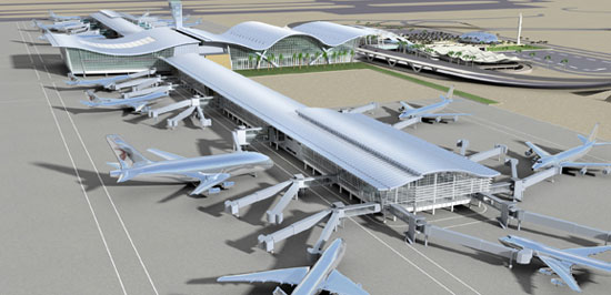 Doha International Airport is one the larger ongoing projects in Qatar.