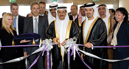 H.E. Sultan Bin Saeed Al Mansouri, UAE Minister of Governmental Sector Development and Chairman of <br>the Supreme Committee for the Supervision of the Telecommunications Sector opens Index 2007.