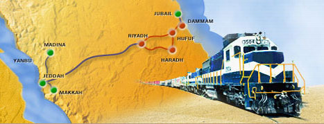 Russian Railways to build a 520 km rail line in Saudi Arabia.