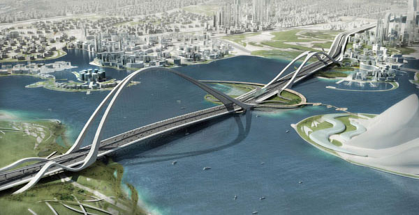 Dubai to build the world's longest arched bridge.