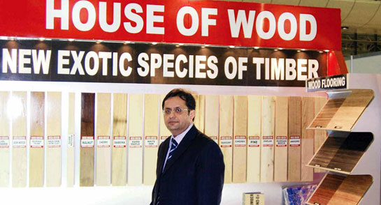 Rizwan Sajan, Chairman, Danube Building Materials at Dubai Woodshow 2008.