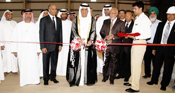 H.H. Sheikh Saud bin Saqr Al Qasimi inaugurates US$ 50 million RAK Steel factory.