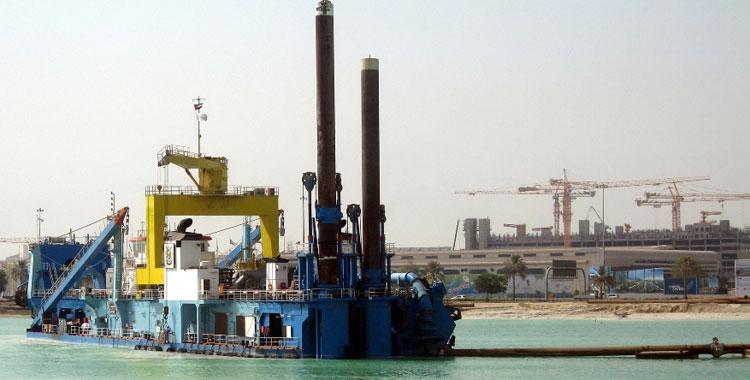 ADNEC begins dredging a 2.4km Marina Zone opposite the exhibition centre.