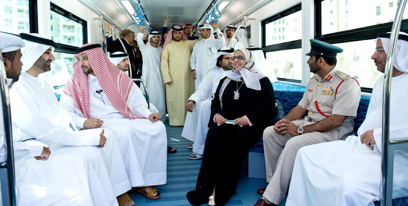 First Monorail system in the Middle East takes first paying passengers.