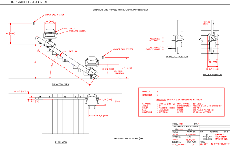 B.07 Stairlift - Residential