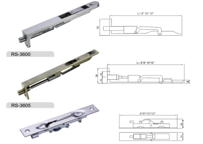 RightSpec Flush Tower Bolts