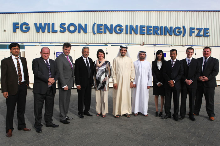 Arlene Foster, Enterprise Minister from Northern Ireland, visits FG Wilson facility in JAFZA.