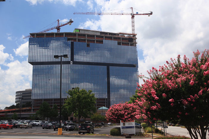 Down on the farm: The new State Farm headquarters, built on a foundation of PENETRON-treated concrete, takes shape in Park Center, Dunwoody (Atlanta).