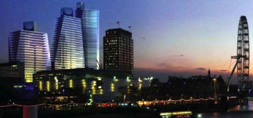 The architect's impression of P&O Estate's Elizabeth House project in Central London.