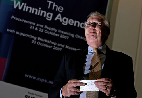 Ken James, Chief Executive, CIPS at the Conference.