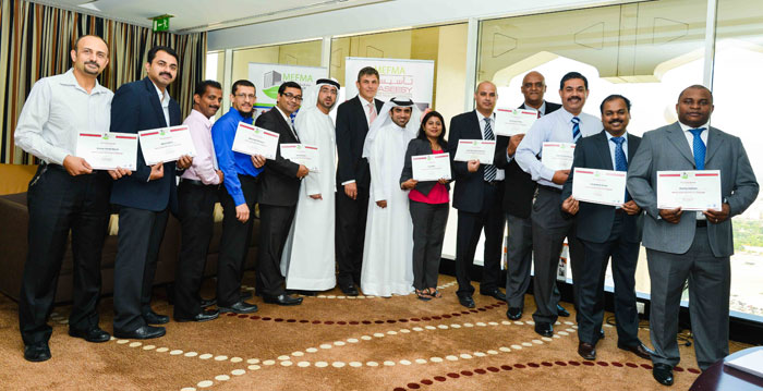 Cofely Besix Facility Management staff receive first accreditation in the region from MEFMA