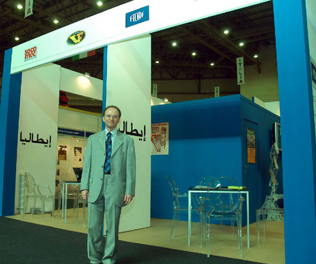 Dr Ferdinando Fiore at the Big 5 PMV's Italian pavilion.