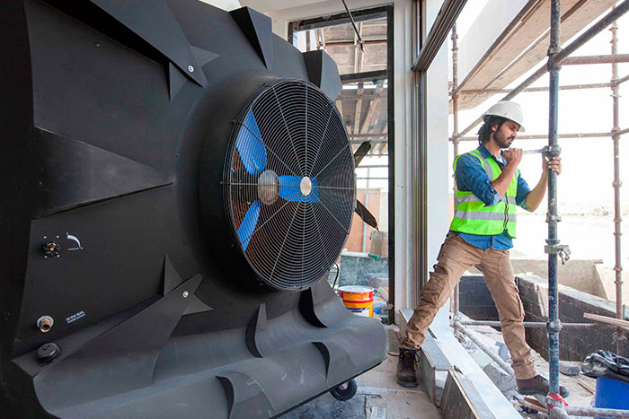 Construction Companies in Qatar Turn to Evaporative Cooling to Increase Productivity