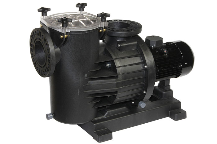EUROPRO HIGH FLOW: High performance self-priming centrifugal electric pumps with built-in high capacity prefilter. 2 or 4 pole motor completely isolated from the water.