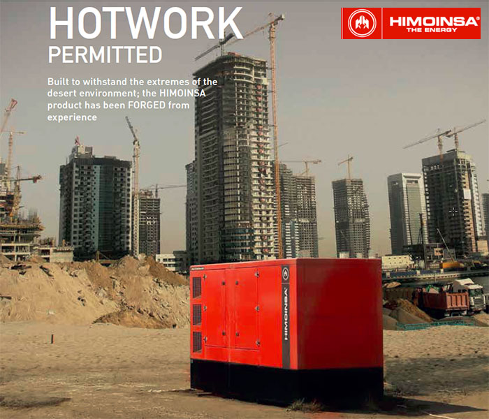 Designed to withstand high temperatures - Generator sets for desert areas