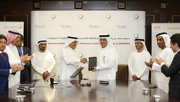 DEWA signs Power Purchase Agreement and Shareholder Agreement for second-phase 200MW PV plant