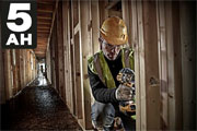 DEWALT 5.0Ah battery technology: For runtime that cannot be beaten